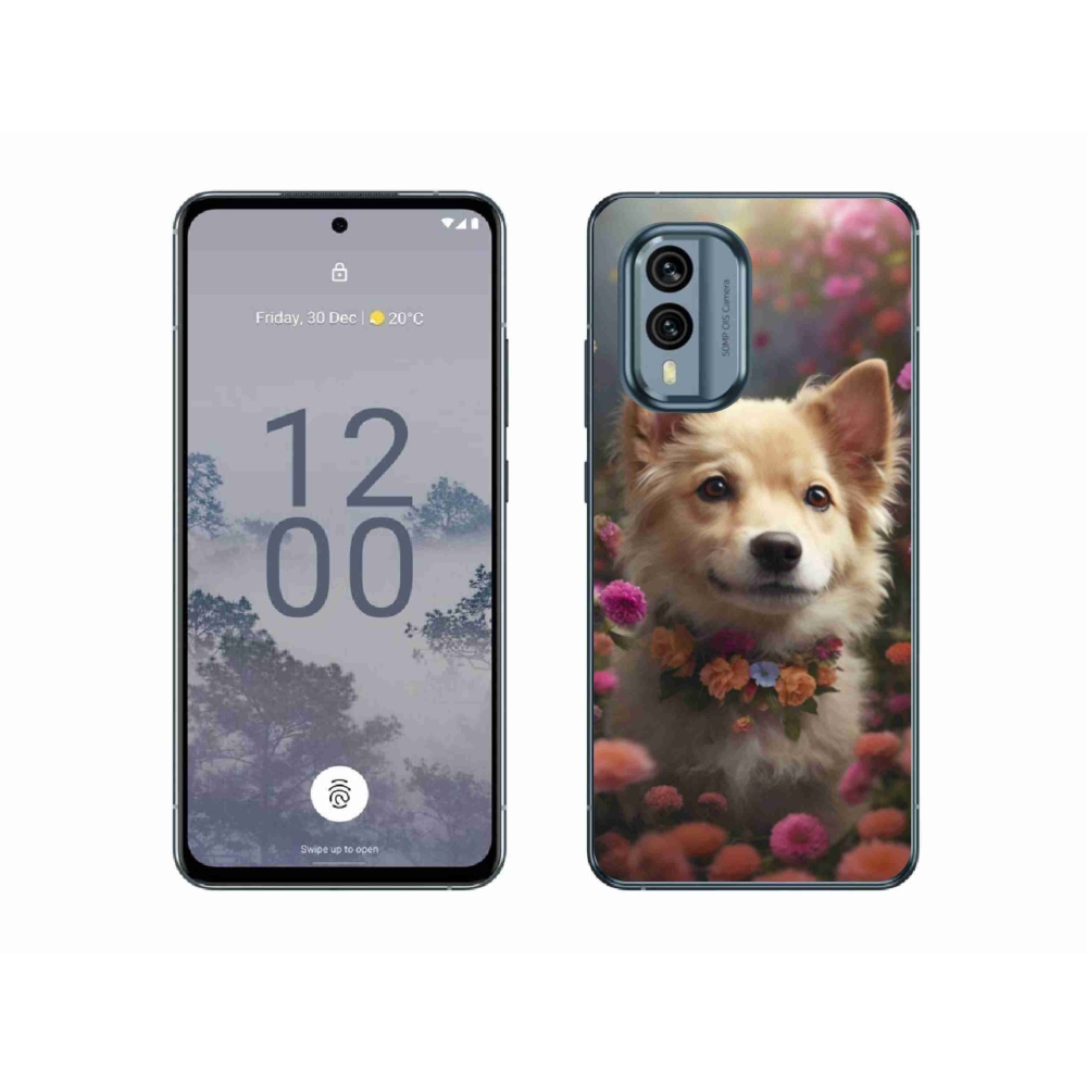 Gelový kryt mmCase na Nokia X30 5G - německý špic