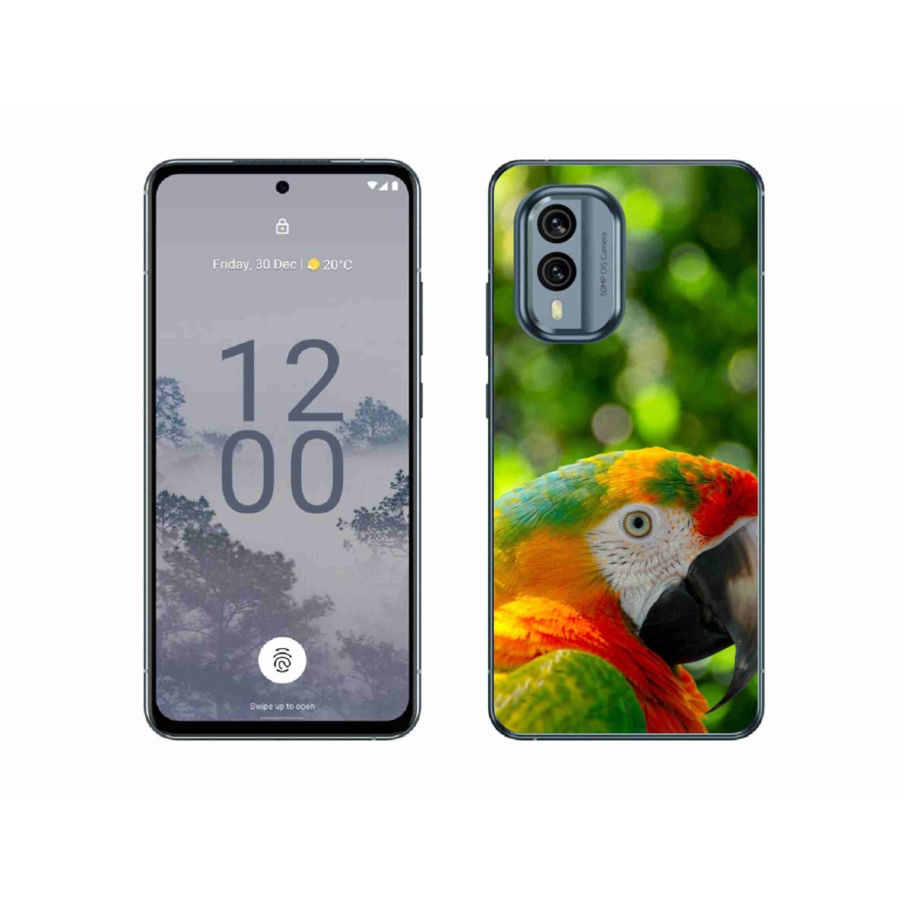 Gelový kryt mmCase na Nokia X30 5G - papoušek ara 3