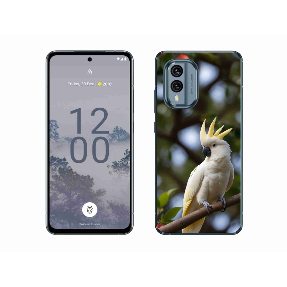 Gelový kryt mmCase na Nokia X30 5G - papoušek kakadu 3