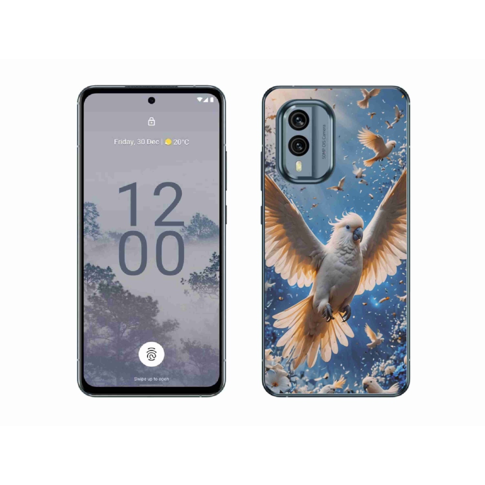 Gelový kryt mmCase na Nokia X30 5G - papoušek kakadu