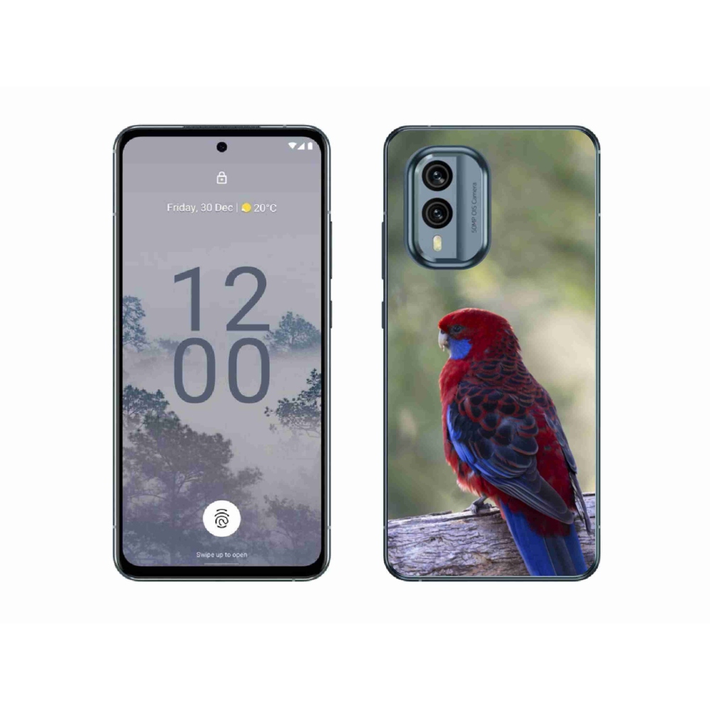 Gelový kryt mmCase na Nokia X30 5G - papoušek rosela