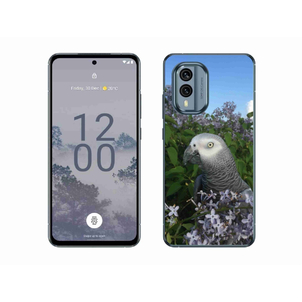 Gelový kryt mmCase na Nokia X30 5G - papoušek žako