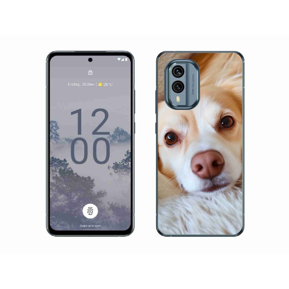 Gelový kryt mmCase na Nokia X30 5G - Roztomilá čivava