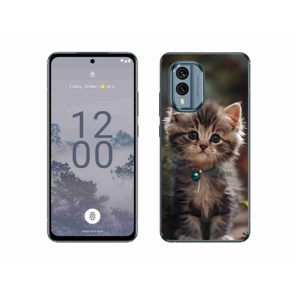 Gelový kryt mmCase na Nokia X30 5G - roztomilé kotě 11
