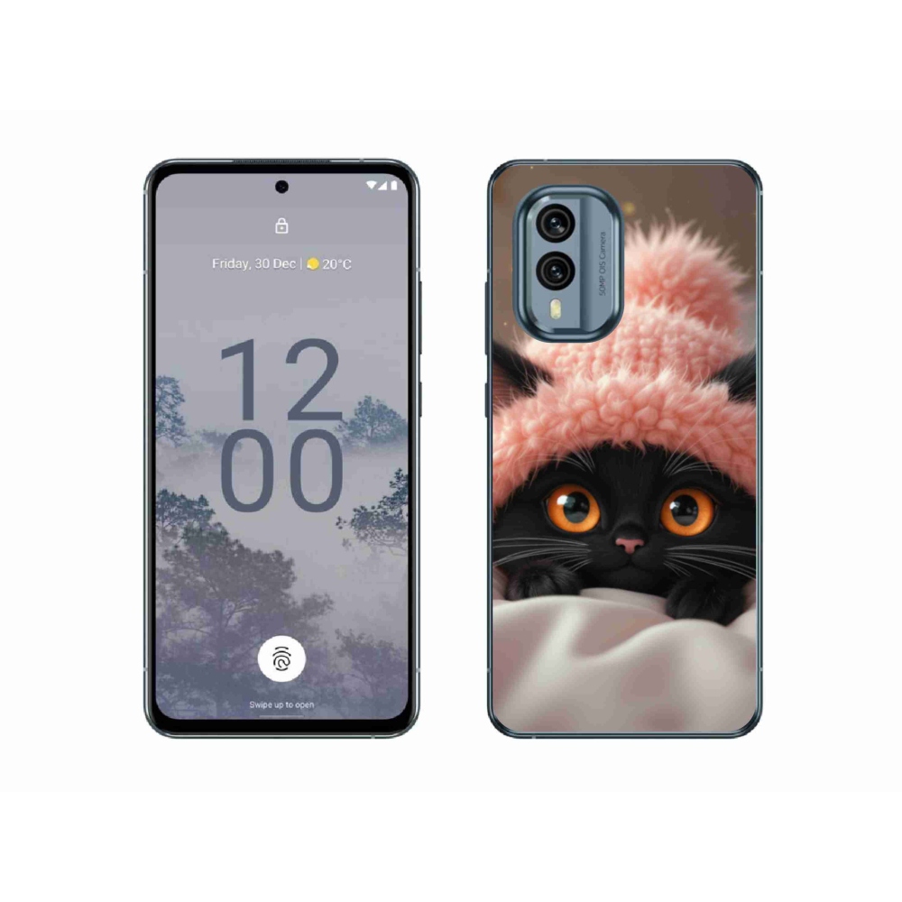 Gelový kryt mmCase na Nokia X30 5G - roztomilé kotě 7