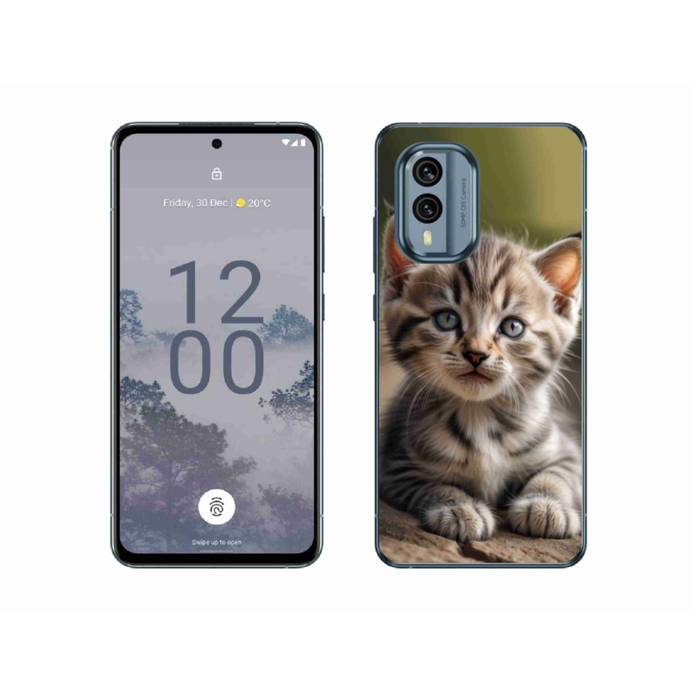 Gelový kryt mmCase na Nokia X30 5G - roztomilé kotě 9