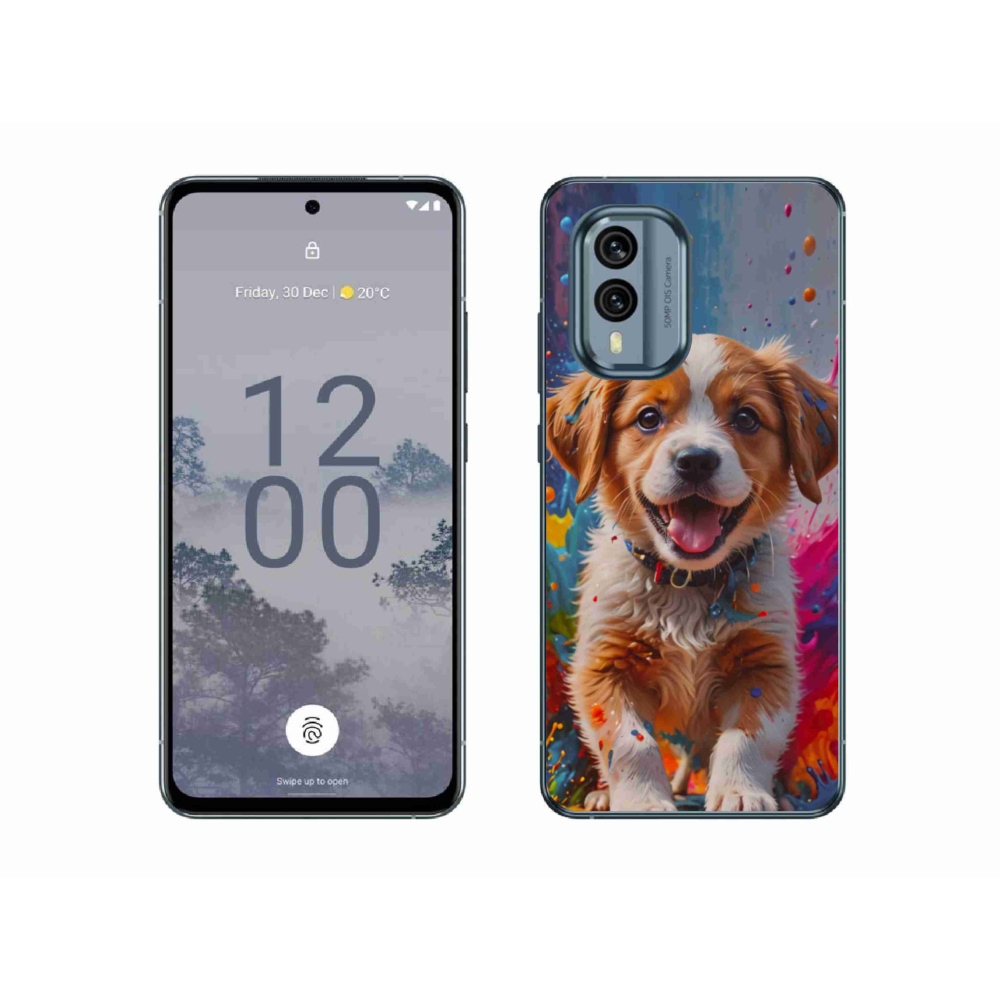 Gelový kryt mmCase na Nokia X30 5G - roztomilé štěně 3