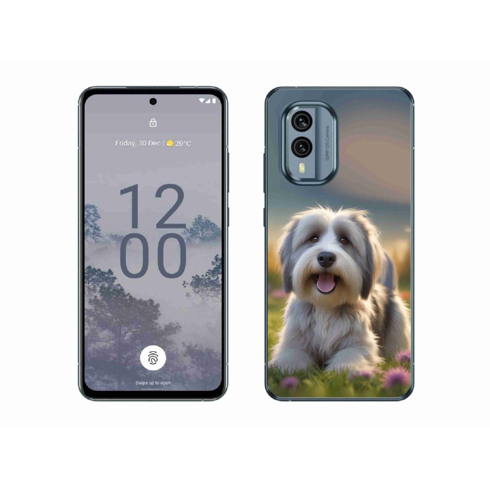 Gelový kryt mmCase na Nokia X30 5G - roztomilý havanský psík