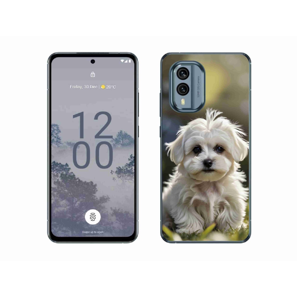 Gelový kryt mmCase na Nokia X30 5G - roztomilý maltézský psík