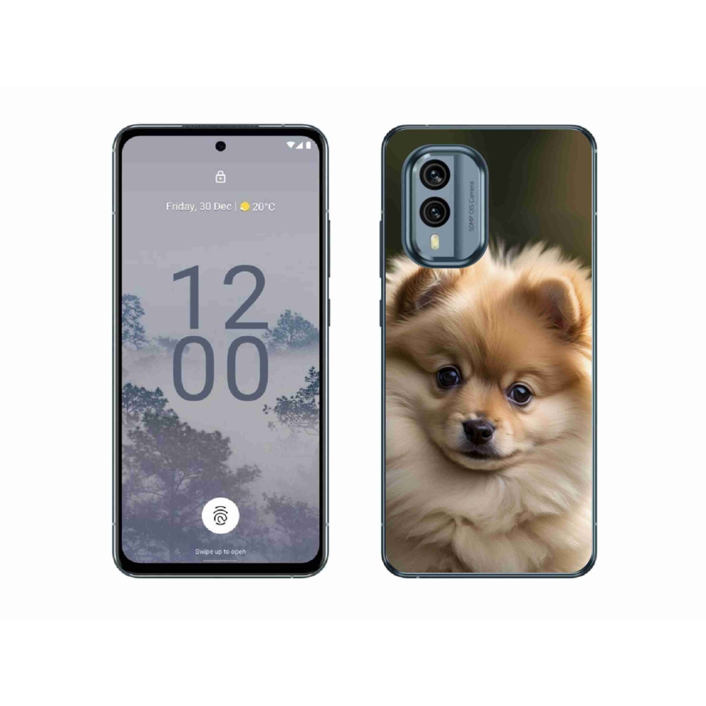 Gelový kryt mmCase na Nokia X30 5G - roztomilý pomeranian 2