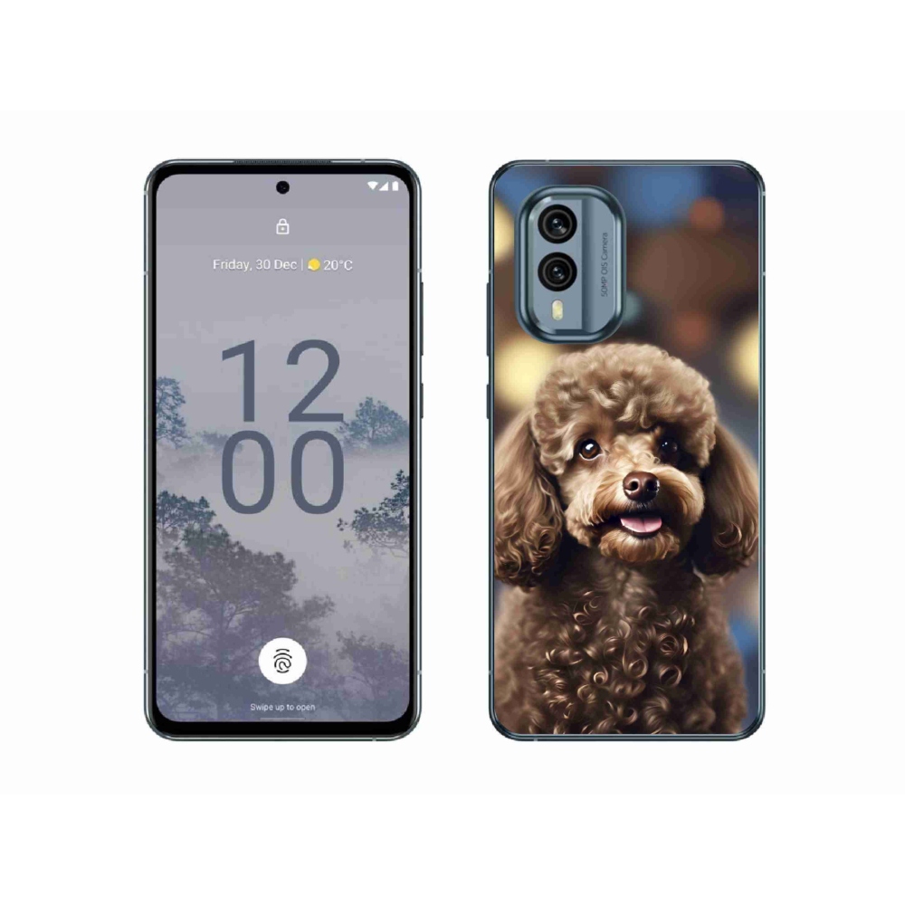 Gelový kryt mmCase na Nokia X30 5G - roztomilý pudl