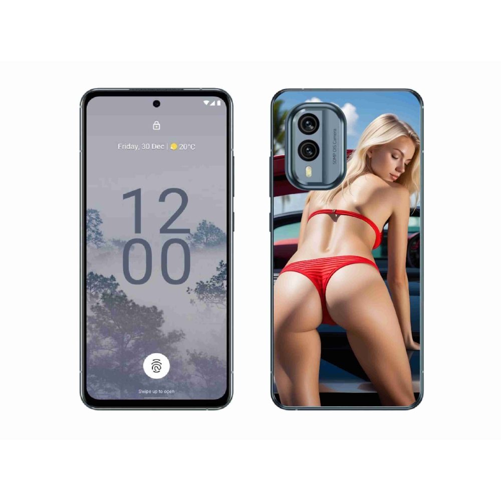 Gelový kryt mmCase na Nokia X30 5G - sexy žena 2