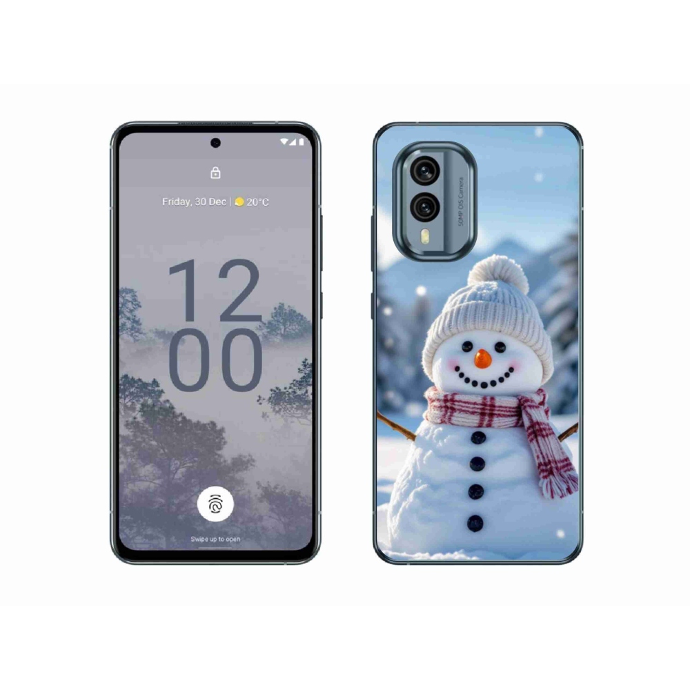 Gelový kryt mmCase na Nokia X30 5G - sněhulák 3