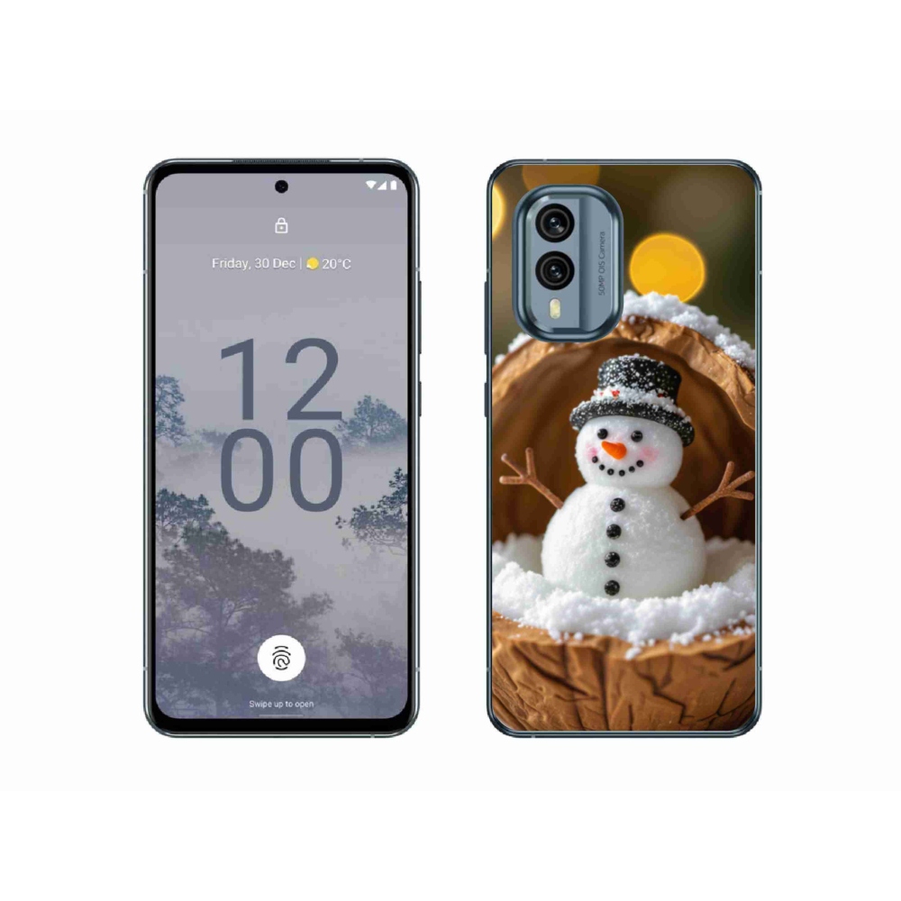 Gelový kryt mmCase na Nokia X30 5G - sněhulák 4