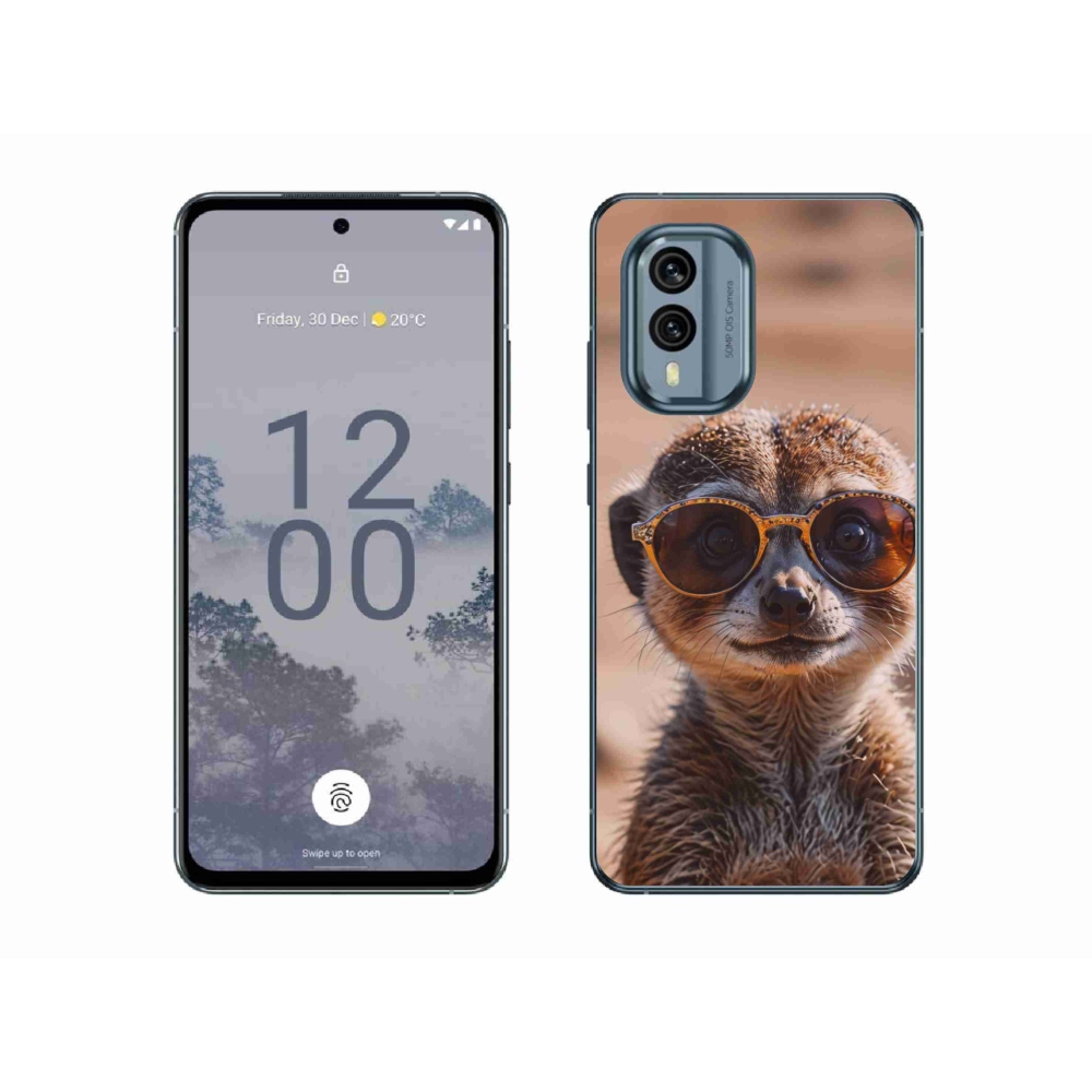 Gelový kryt mmCase na Nokia X30 5G - stylová surikata