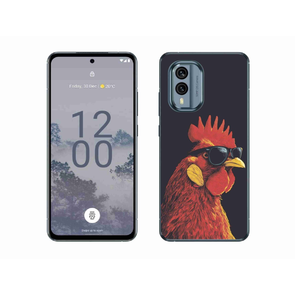 Gelový kryt mmCase na Nokia X30 5G - stylový kohout