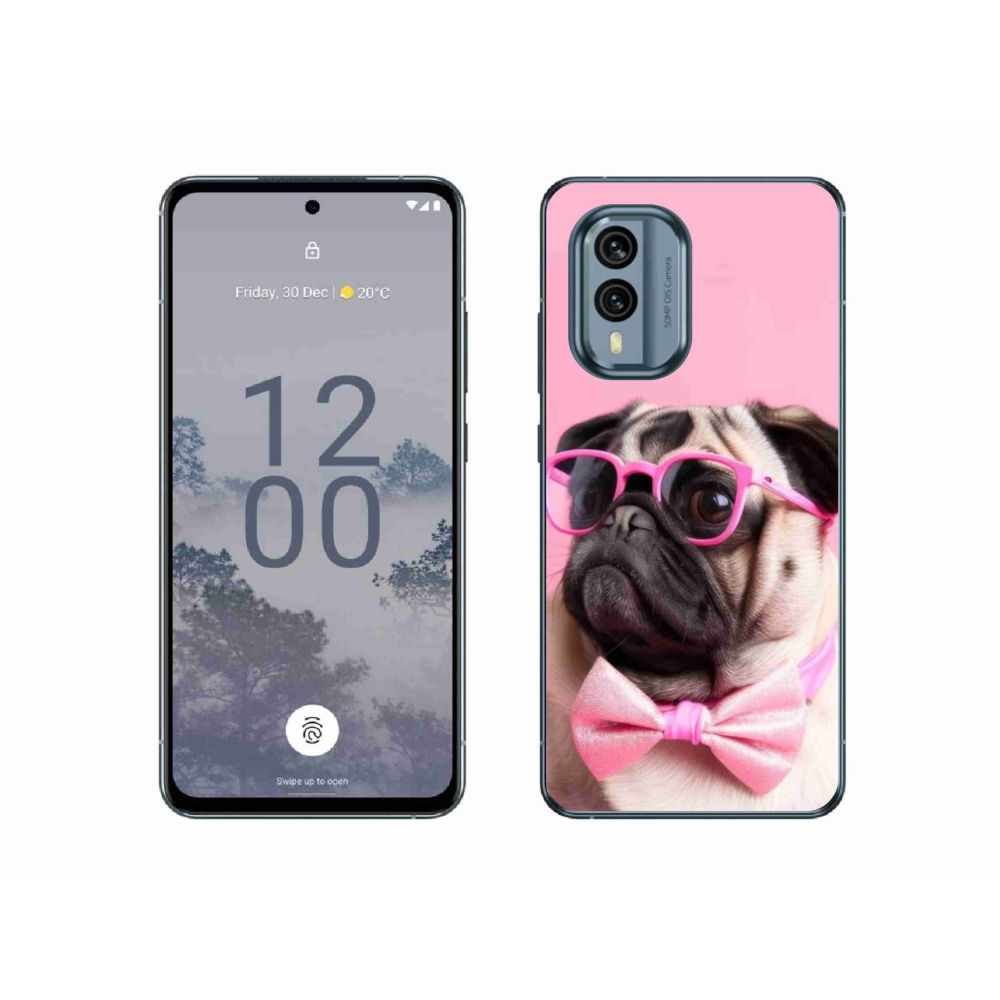 Gelový kryt mmCase na Nokia X30 5G - stylový mops
