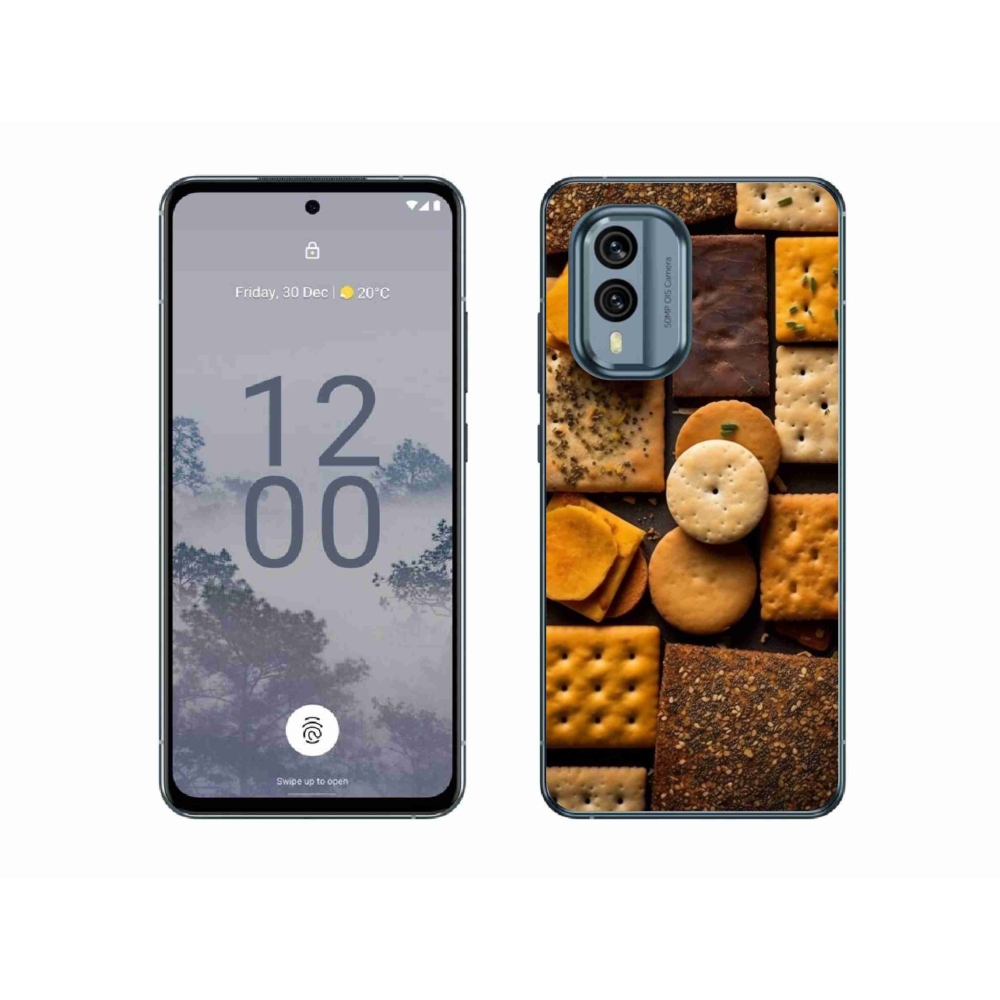 Gelový kryt mmCase na Nokia X30 5G - sušenky
