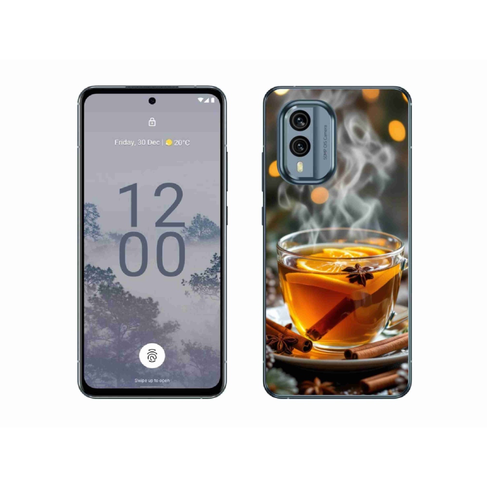 Gelový kryt mmCase na Nokia X30 5G - vánoční punč