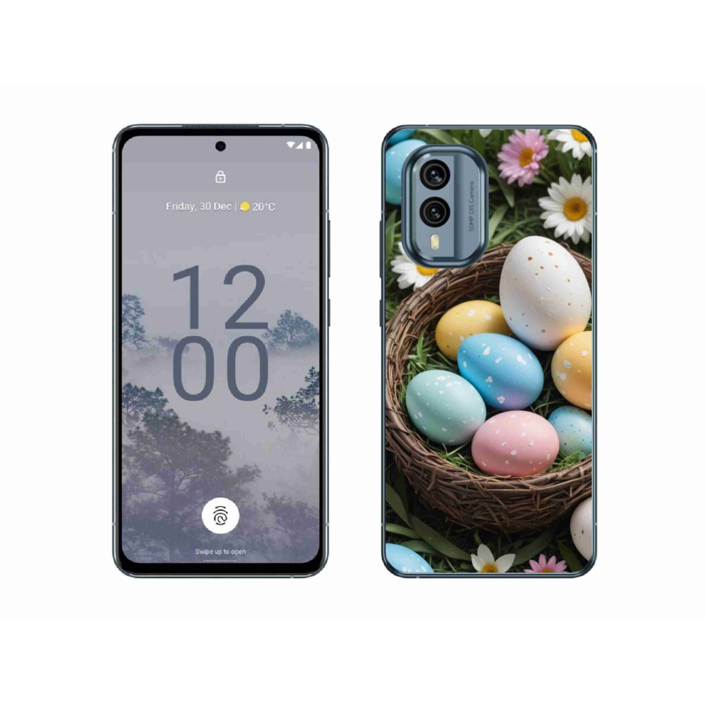 Gelový kryt mmCase na Nokia X30 5G - velikonoční vajíčka 2