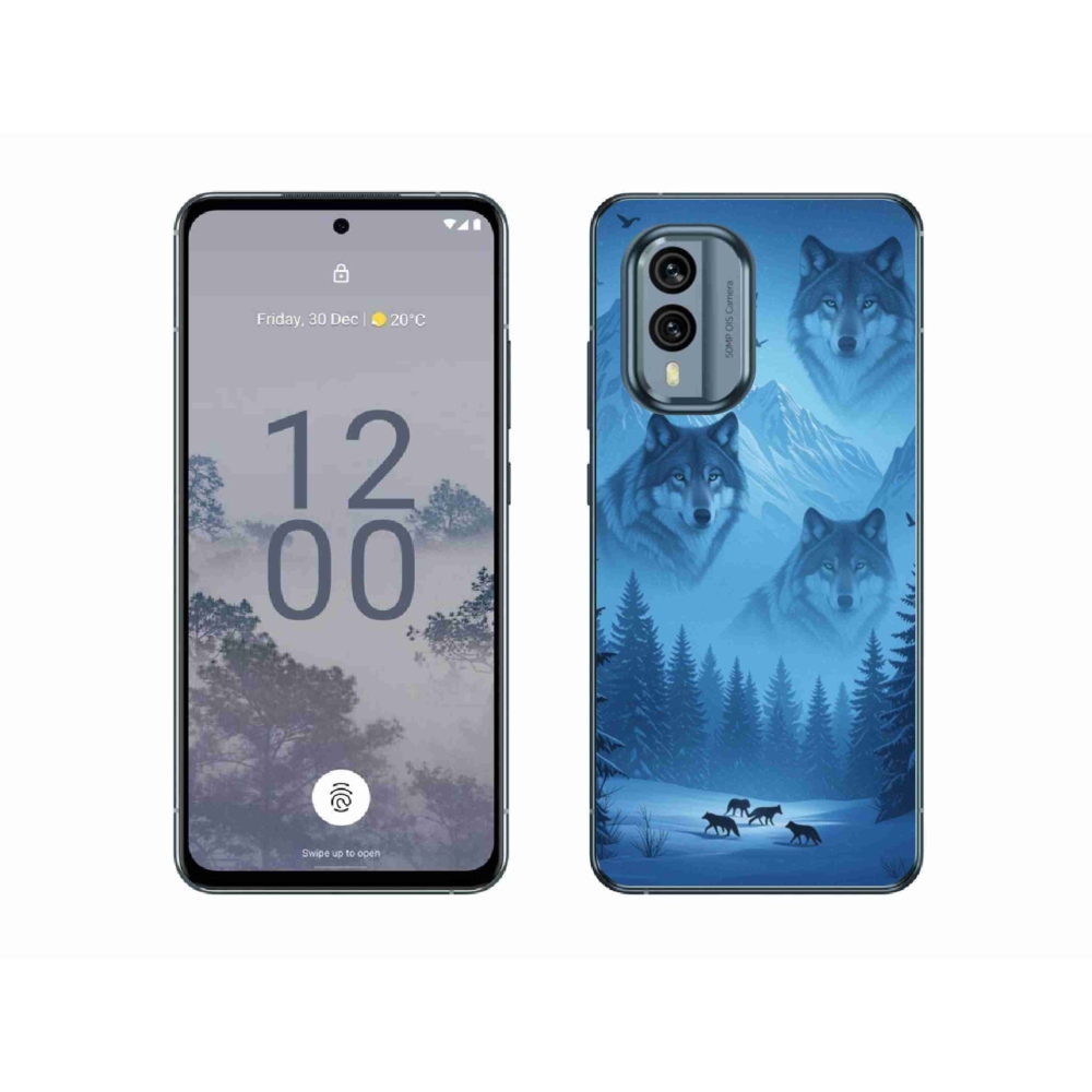 Gelový kryt mmCase na Nokia X30 5G - vlčí smečka