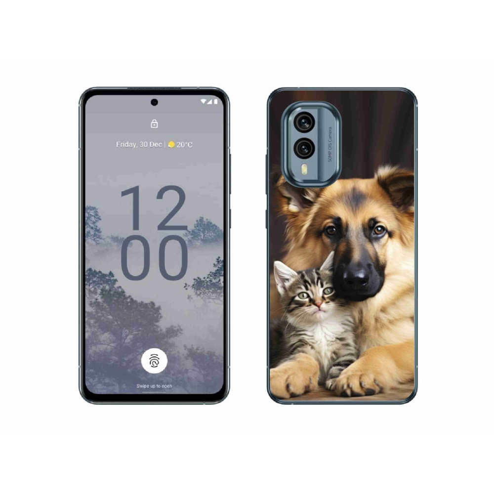 Gelový kryt mmCase na Nokia X30 5G - zvířecí přátelství