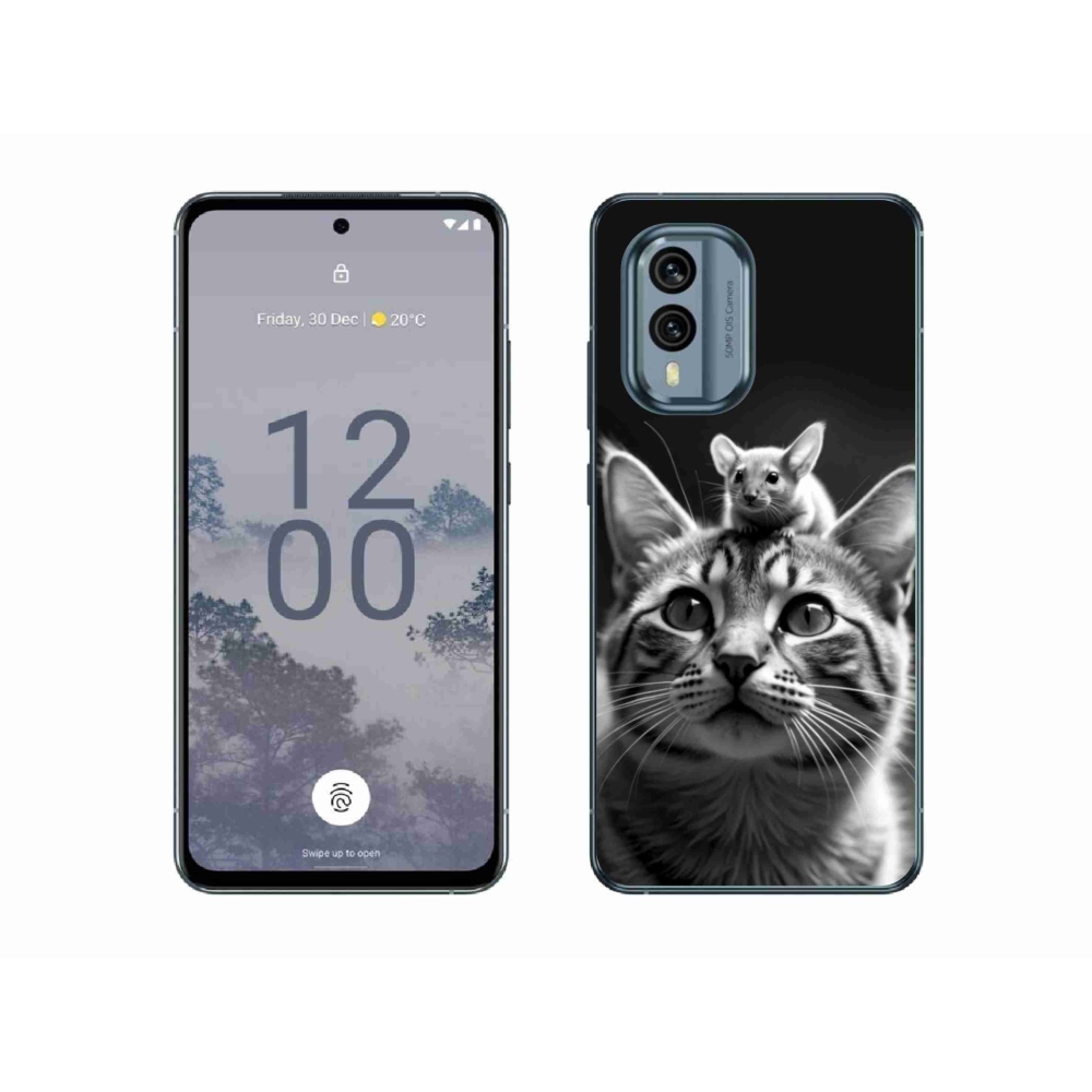 Gelový kryt mmCase na Nokia X30 5G - zvířecí přátelství 2