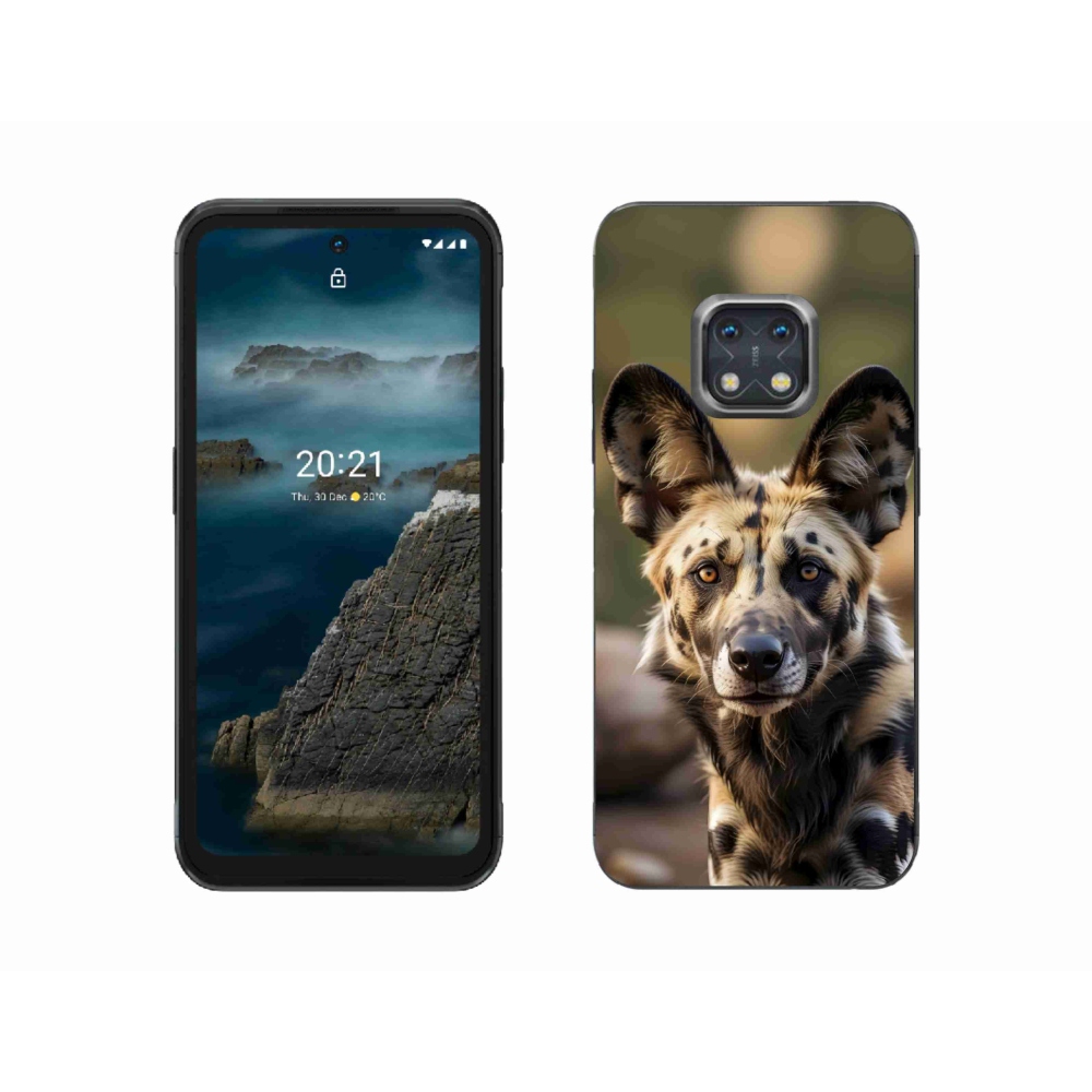 Gelový kryt mmCase na Nokia XR20 - africký divoký pes