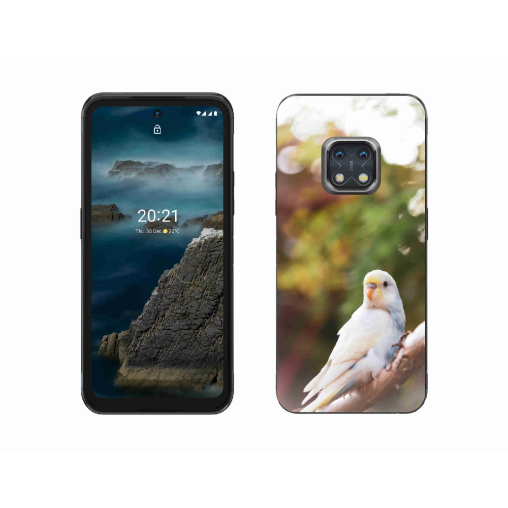 Gelový kryt mmCase na Nokia XR20 - andulka bílá