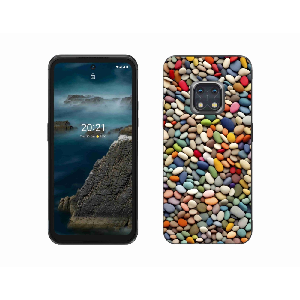 Gelový kryt mmCase na Nokia XR20 - barevné kamínky 2