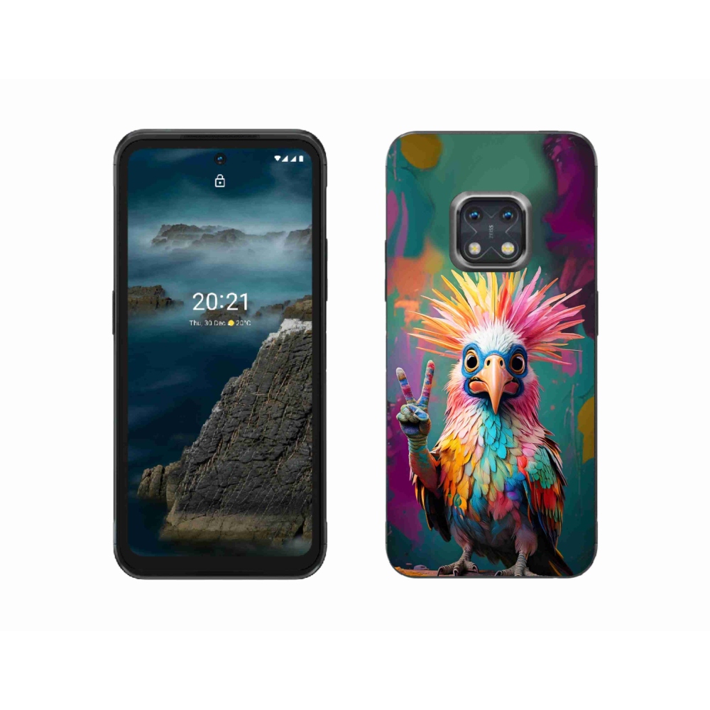 Gelový kryt mmCase na Nokia XR20 - barevný rebel