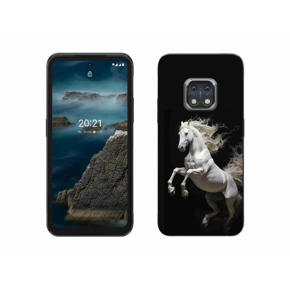 Gelový kryt mmCase na Nokia XR20 - bílý kůň 4