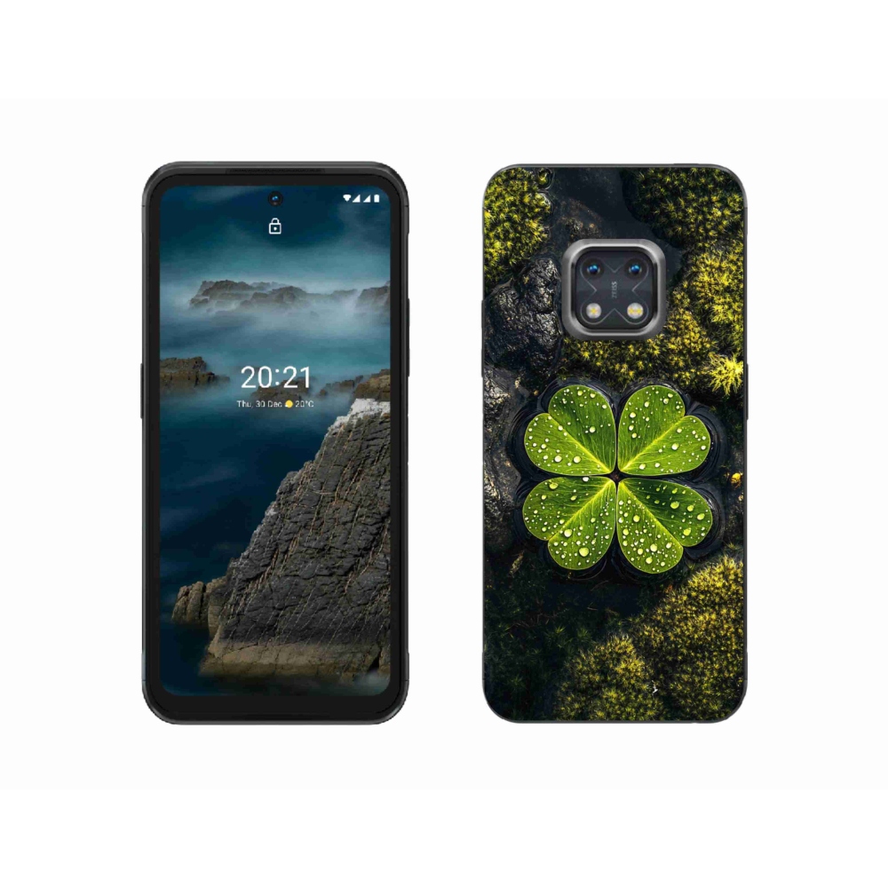 Gelový kryt mmCase na Nokia XR20 - čtyřlístek