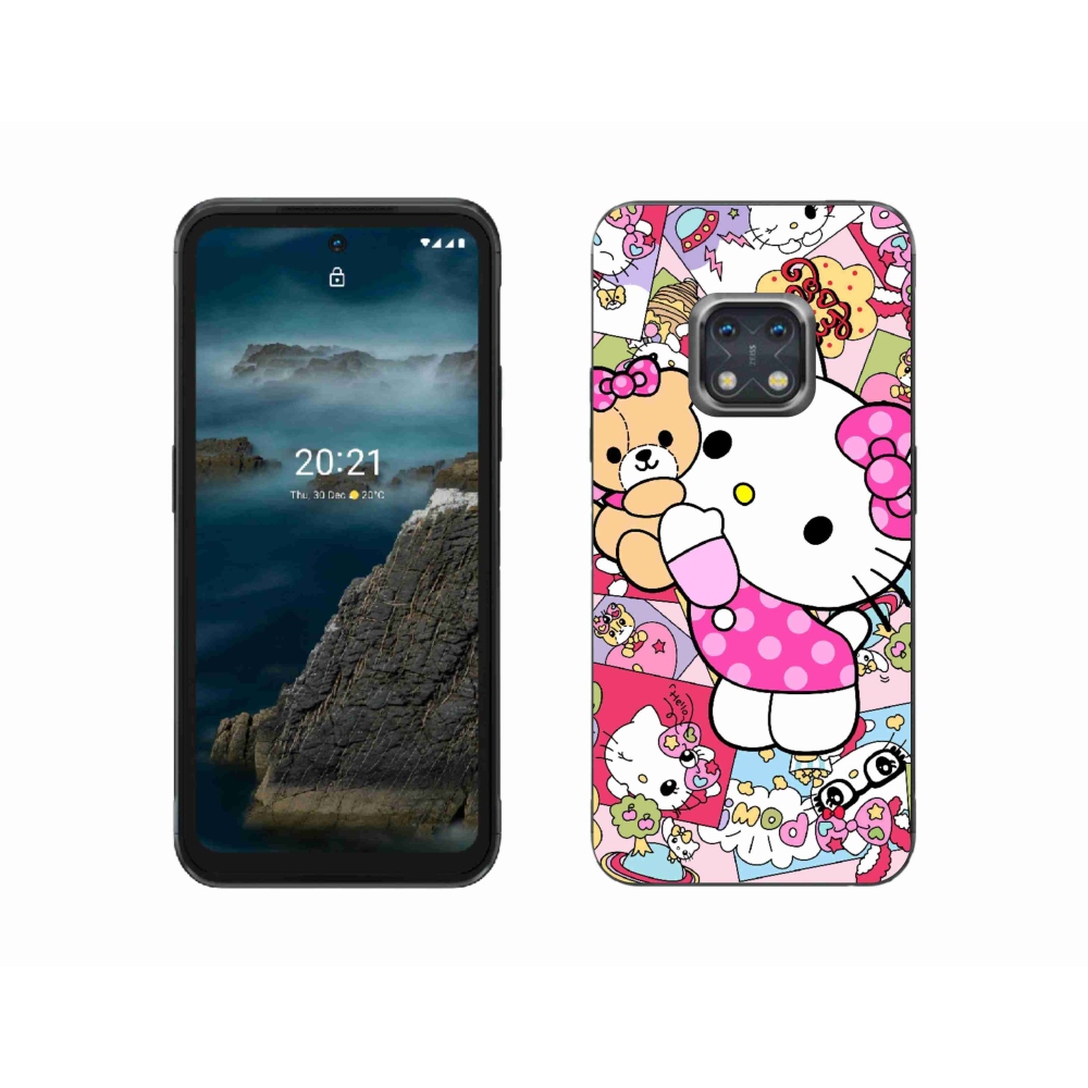 Gelový kryt mmCase na Nokia XR20 - cute kitty