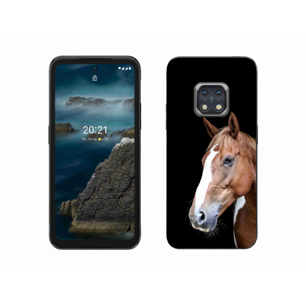 Gelový kryt mmCase na Nokia XR20 - hnědý kůň 3