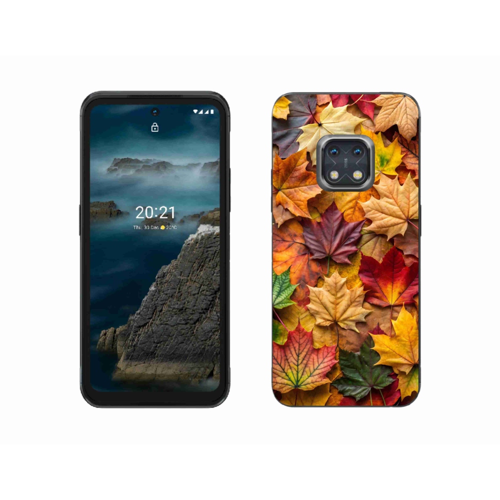 Gelový kryt mmCase na Nokia XR20 - javorové listy 2
