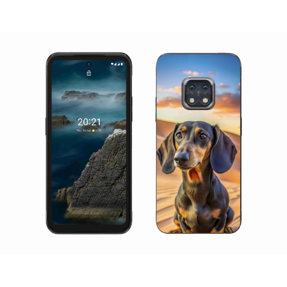 Gelový kryt mmCase na Nokia XR20 - jezevčík 3 