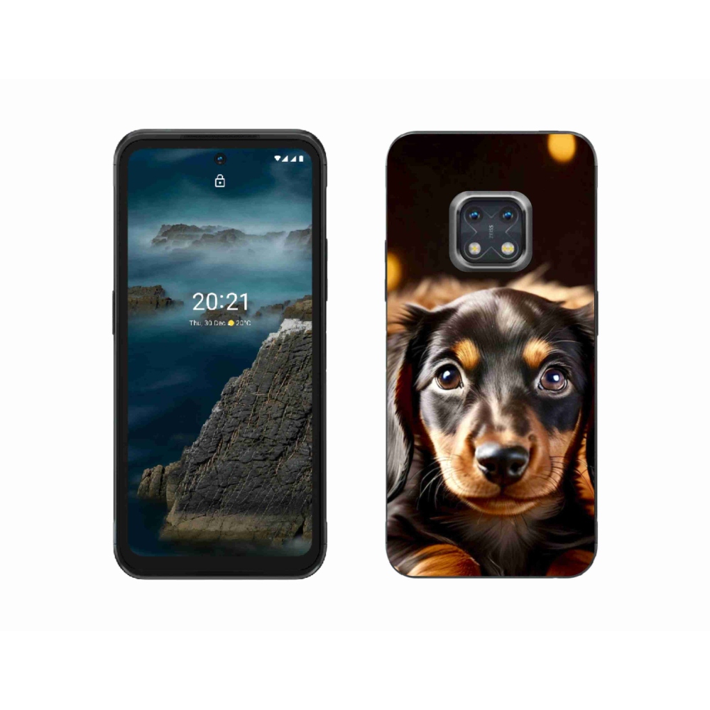 Gelový kryt mmCase na Nokia XR20 - jezevčík