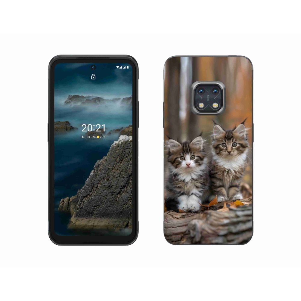 Gelový kryt mmCase na Nokia XR20 - kočičí duo 3