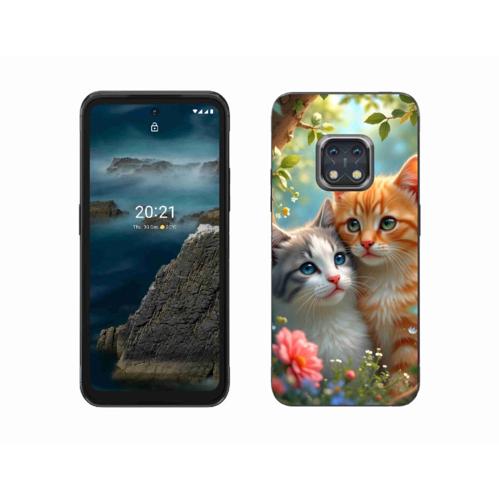 Gelový kryt mmCase na Nokia XR20 - kočičí láska 2