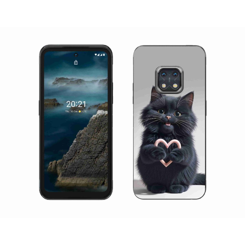 Gelový kryt mmCase na Nokia XR20 - kočičí láska 3