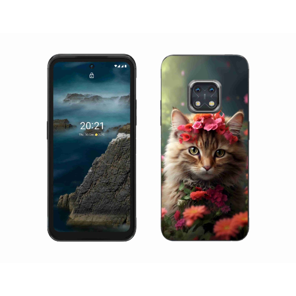 Gelový kryt mmCase na Nokia XR20 - kočíčí princezna