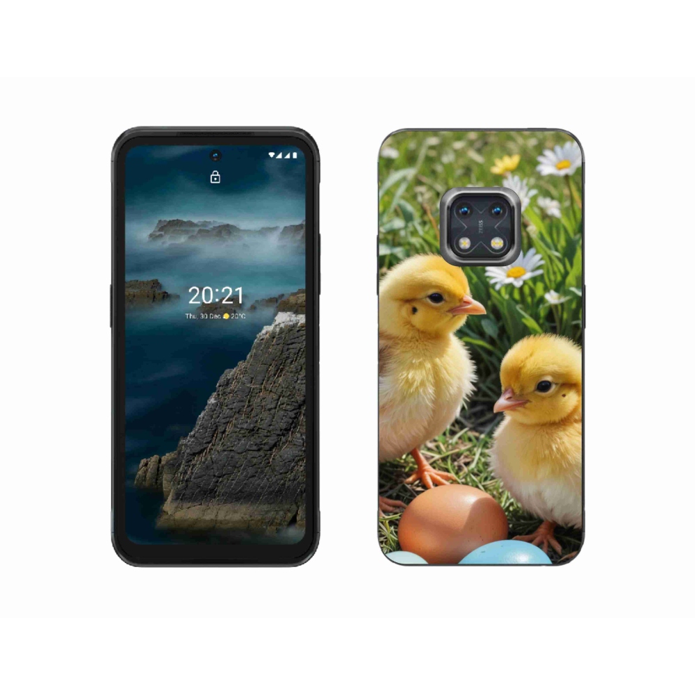 Gelový kryt mmCase na Nokia XR20 - kuřátka