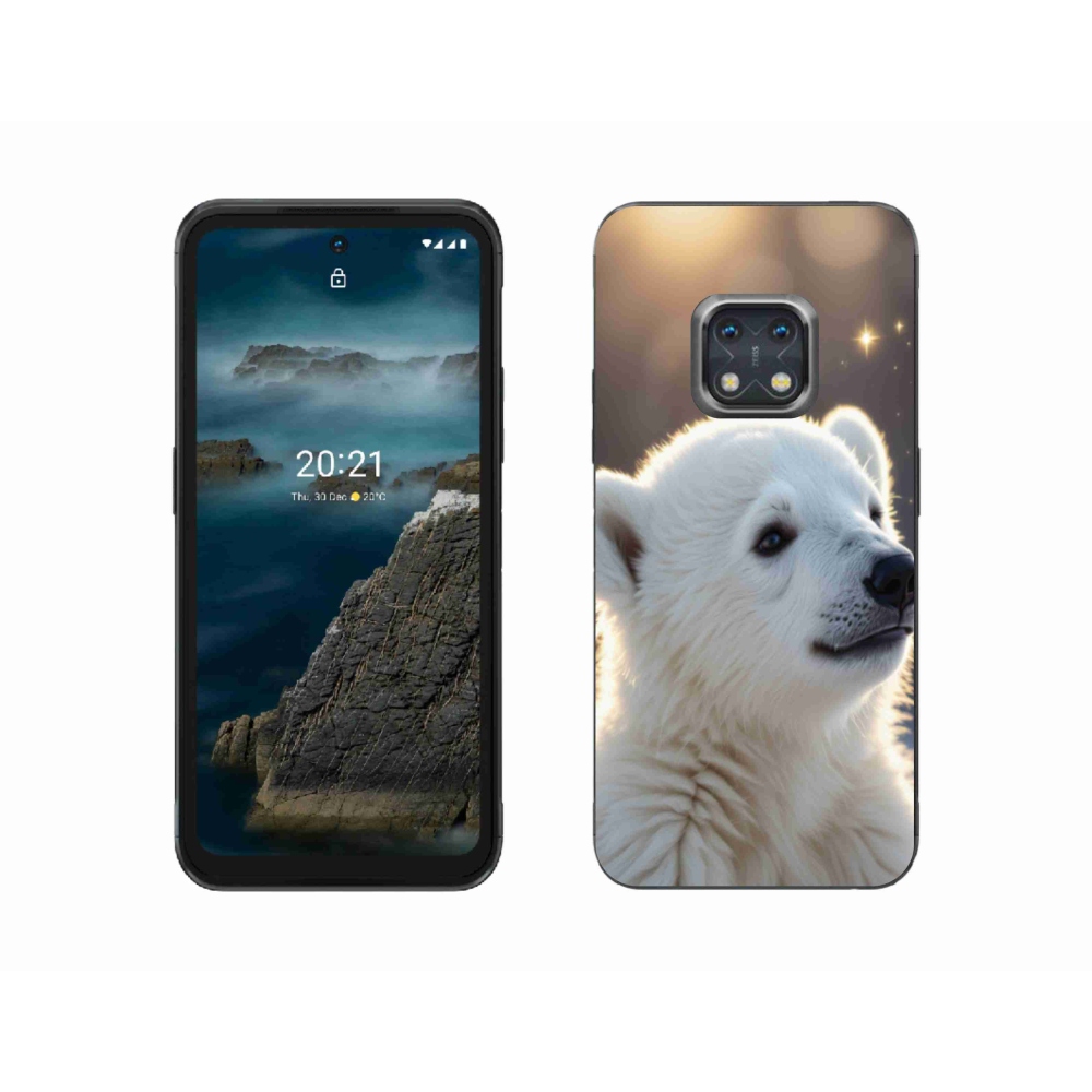 Gelový kryt mmCase na Nokia XR20 - lední medvěd
