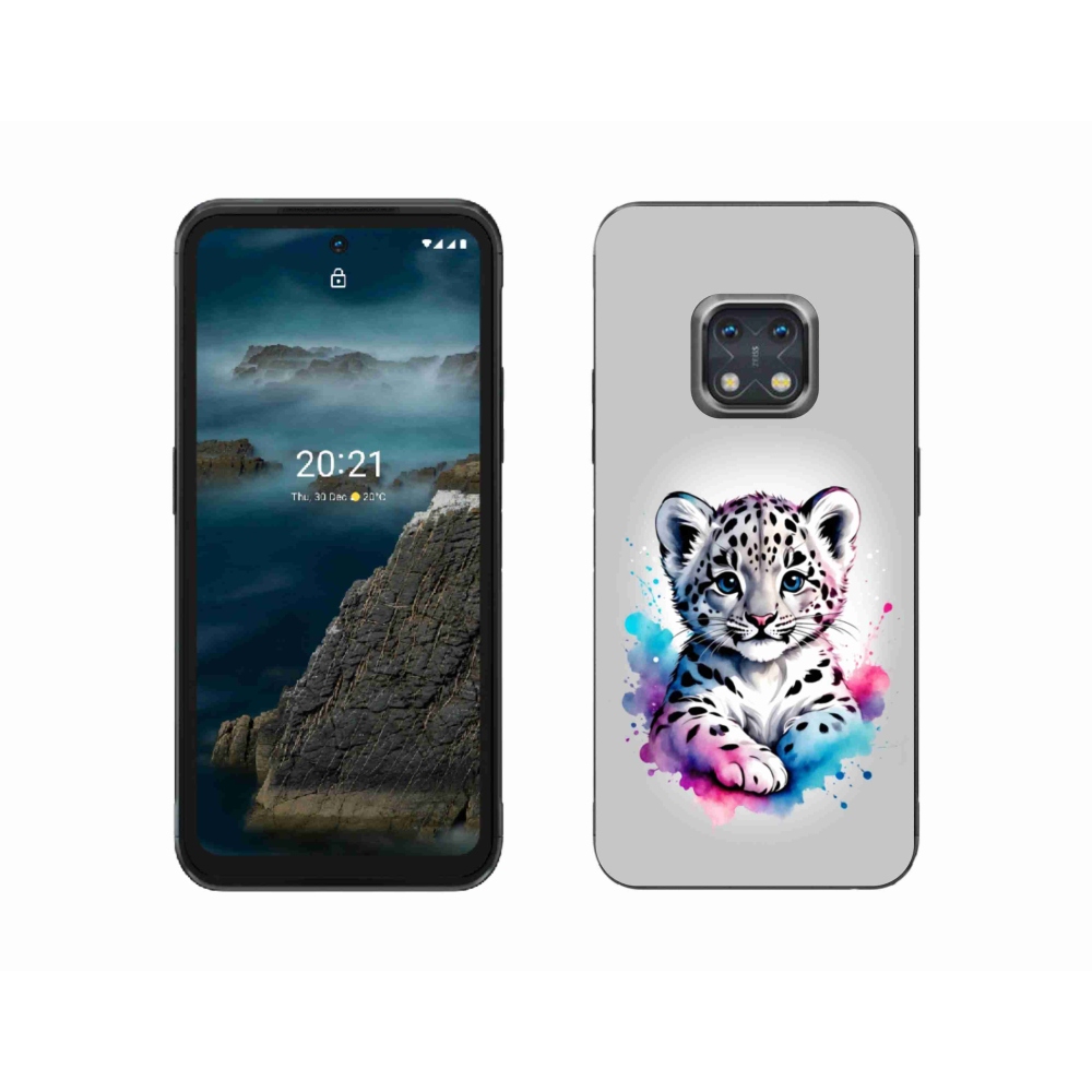 Gelový kryt mmCase na Nokia XR20 - levhartí mládě