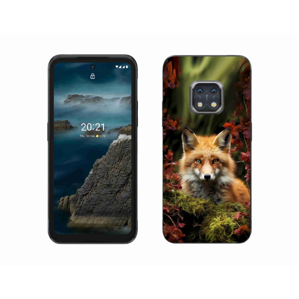Gelový kryt mmCase na Nokia XR20 - liška v lese