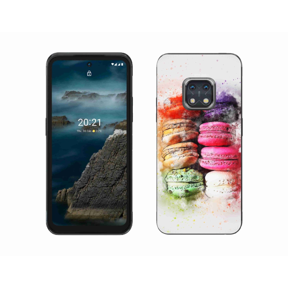 Gelový kryt mmCase na Nokia XR20 - makrónky