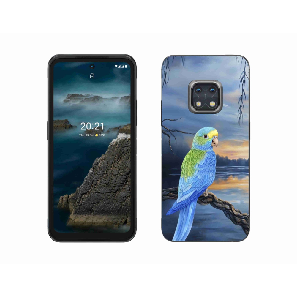 Gelový kryt mmCase na Nokia XR20 - modrý papoušek