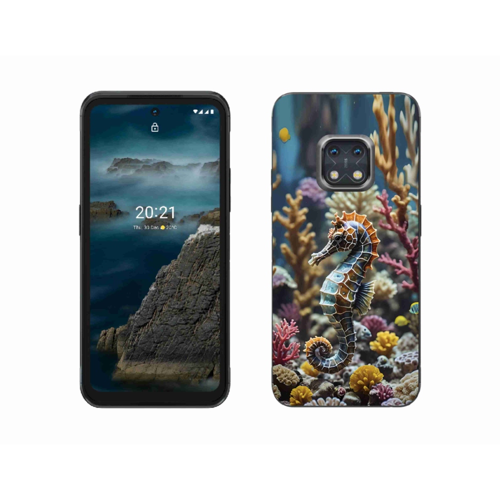 Gelový kryt mmCase na Nokia XR20 - mořský koník 2