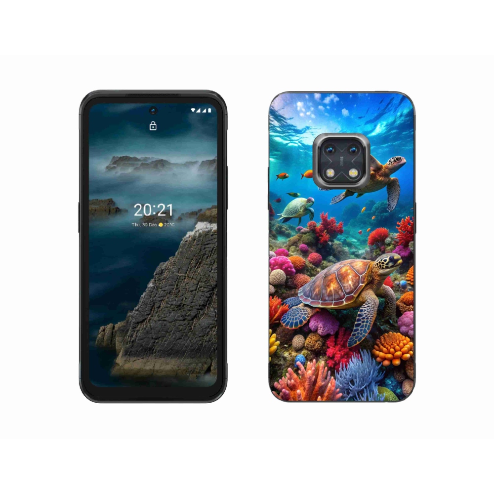 Gelový kryt mmCase na Nokia XR20 - mořský svět 2
